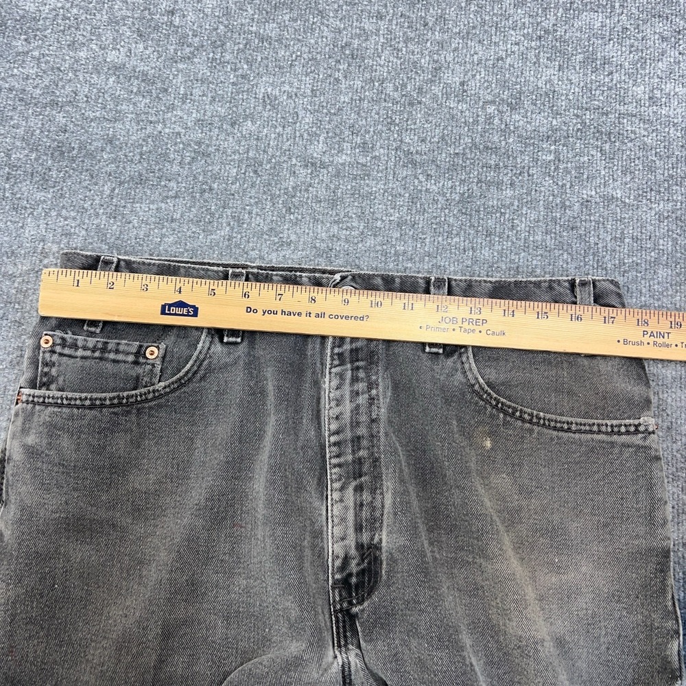 Vintage Levis 505 Jean Men 34x30 Black Regular Straight Fade Made in USA 90s Y2K - Picture 5 of 10